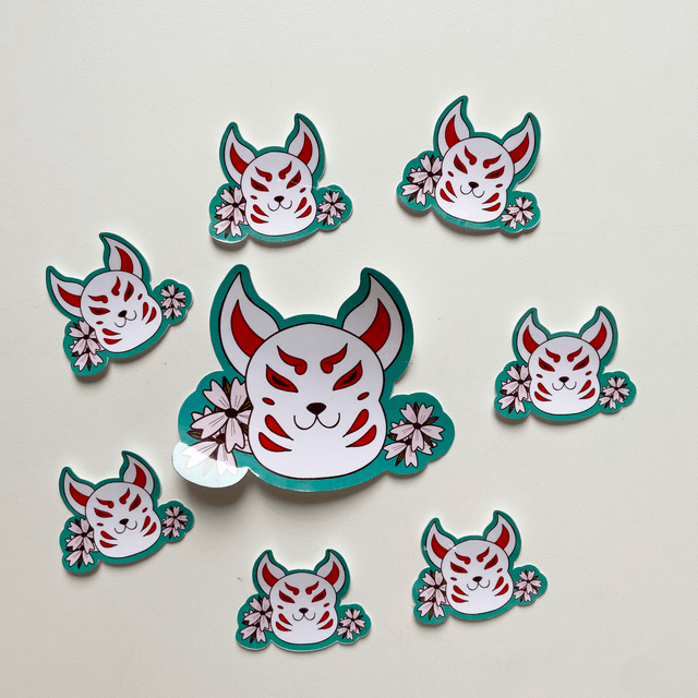 KITSUNE BLANC 10X9,5 CM
