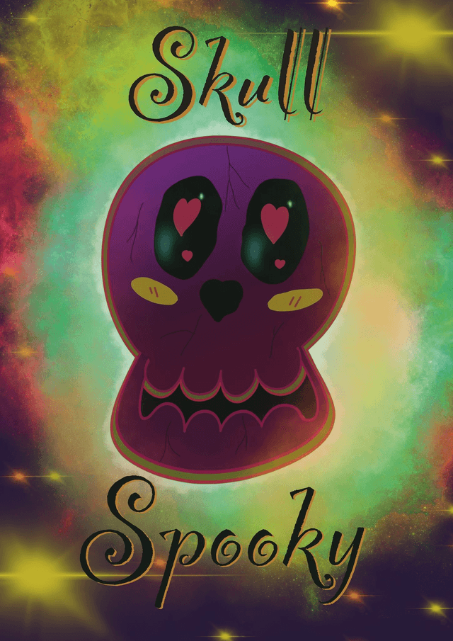 HALLOWEEN : SKULL SPOOKY