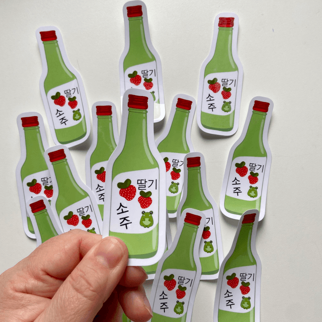 STICKER BOUTEILLE DE SOJU