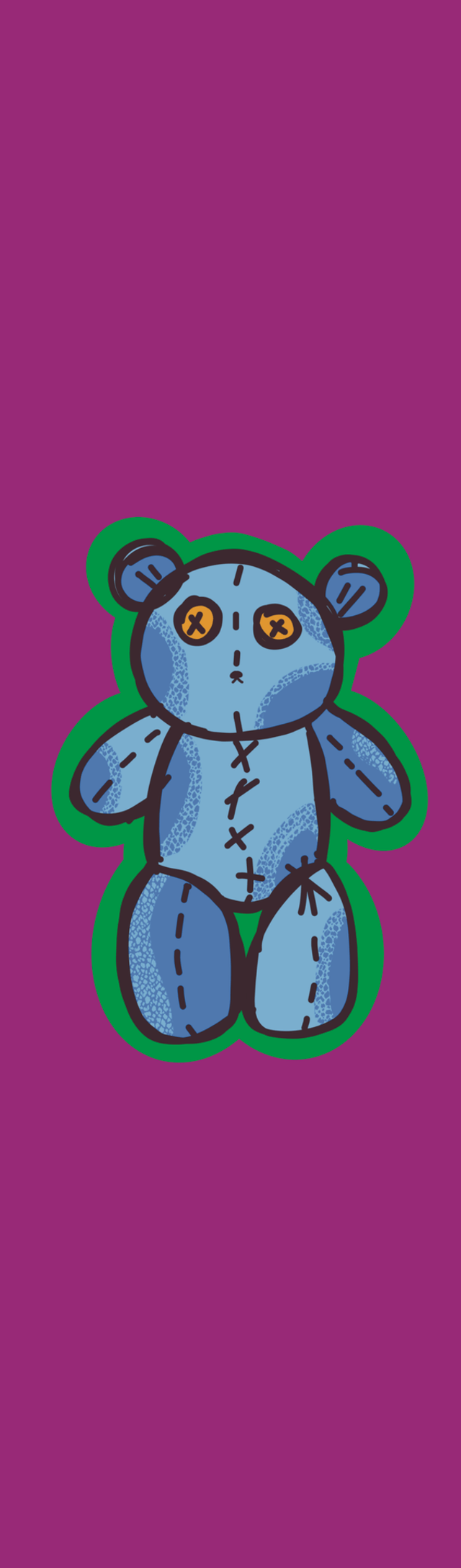 MARQUE PAGE "NOUNOURS BLEU"