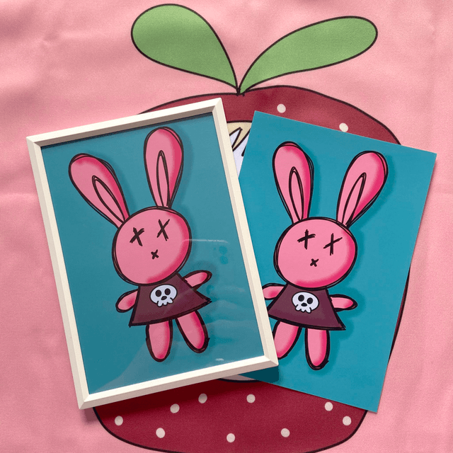 LAPIN ROSE