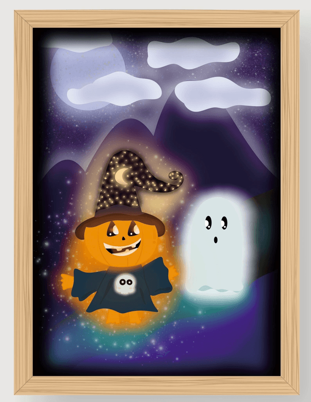 MAGICIEN CITROUILLE ET FANTOME